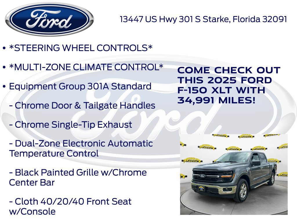 Used 2025 Ford F150 XLT w/ Equipment Group 301A Standard AWD/4WD image 17