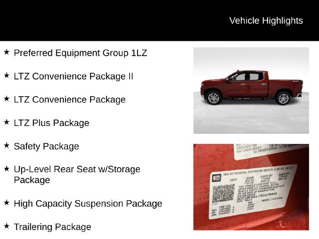 Certified 2025 Chevrolet Silverado 1500 LTZ w/ LTZ Convenience Package II AWD/4WD image 27