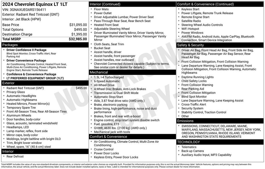 Certified 2024 Chevrolet Equinox LT image 34
