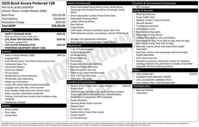 Used 2020 Buick Encore Preferred w/ Safety Package image 24