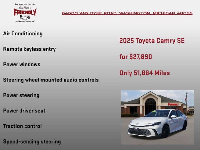 Used 2025 Toyota Camry SE FWD image 10