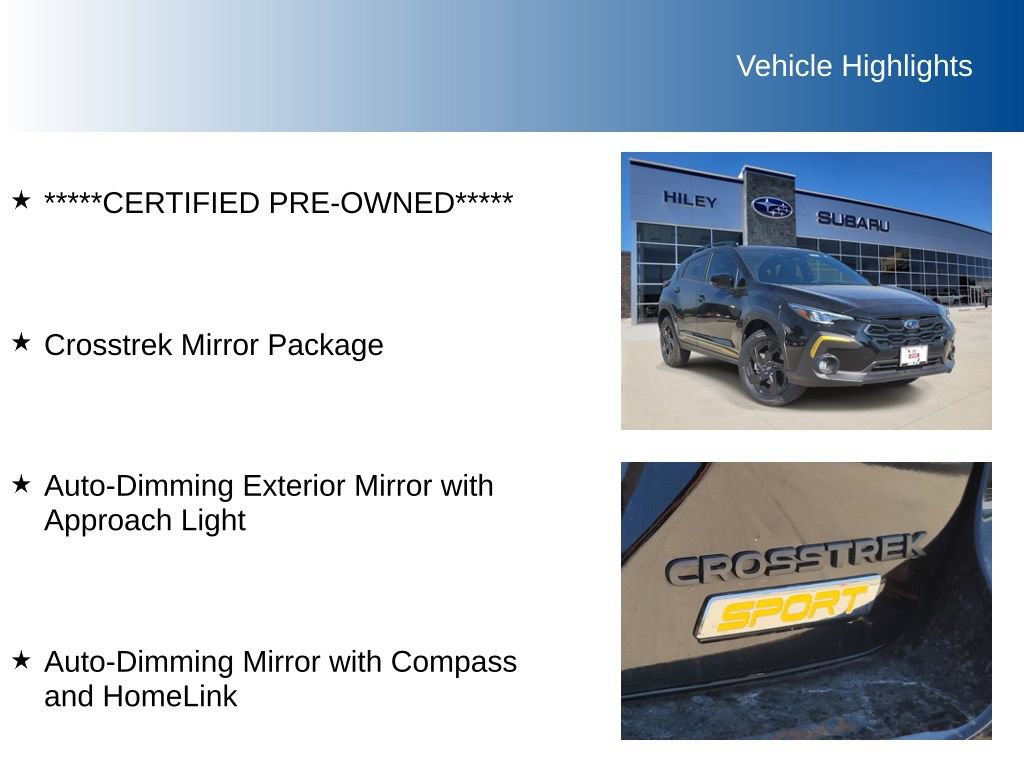 Used 2026 Subaru Crosstrek 2.5i Sport w/ Crosstrek Mirror Package AWD/4WD image 5