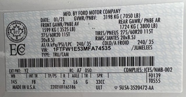 Used 2021 Ford F150 XLT w/ Equipment Group 302A High image 56