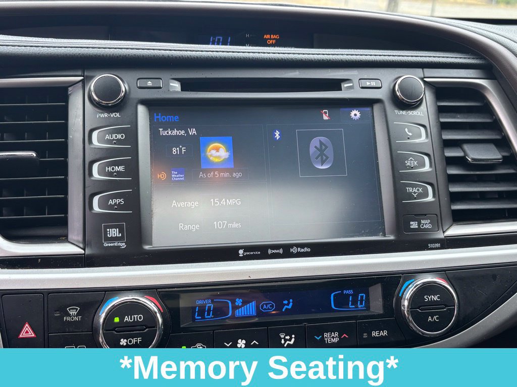 Used 2019 Toyota Highlander Limited w/ Carpet Mat Package (TMS) AWD/4WD image 26