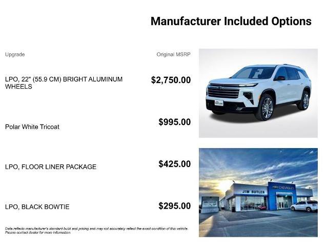 New 2026 Chevrolet Traverse High Country w/ LPO, Floor Liner Package image 7