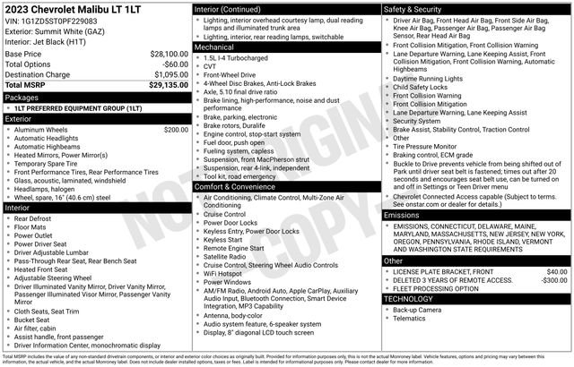 Used 2023 Chevrolet Malibu LT image 15