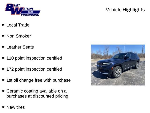 Used 2023 Jeep Grand Cherokee Summit w/ Rear Seat Video Group I AWD/4WD image 9