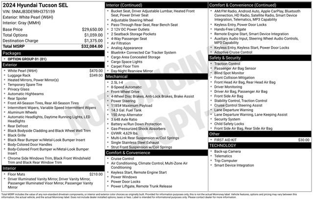Used 2024 Hyundai Tucson SEL FWD image 15