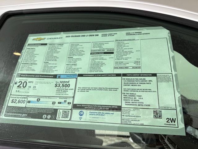 New 2025 Chevrolet Colorado LT w/ LT Convenience Package image 30