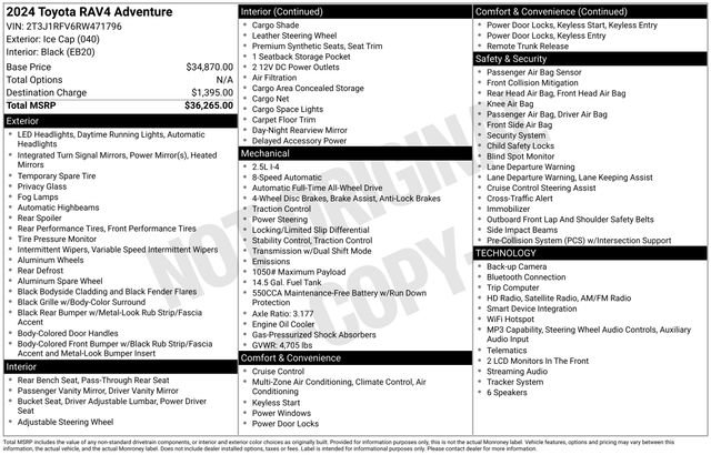 Used 2024 Toyota RAV4 Adventure image 11
