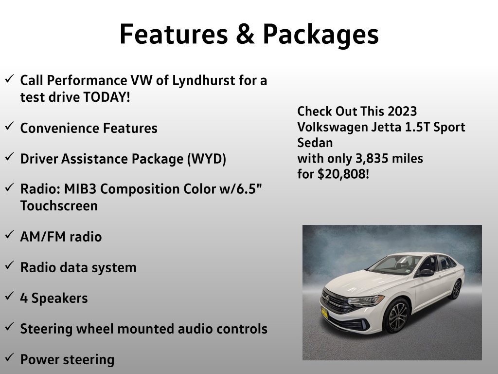 Used 2023 Volkswagen Jetta Sport FWD image 4