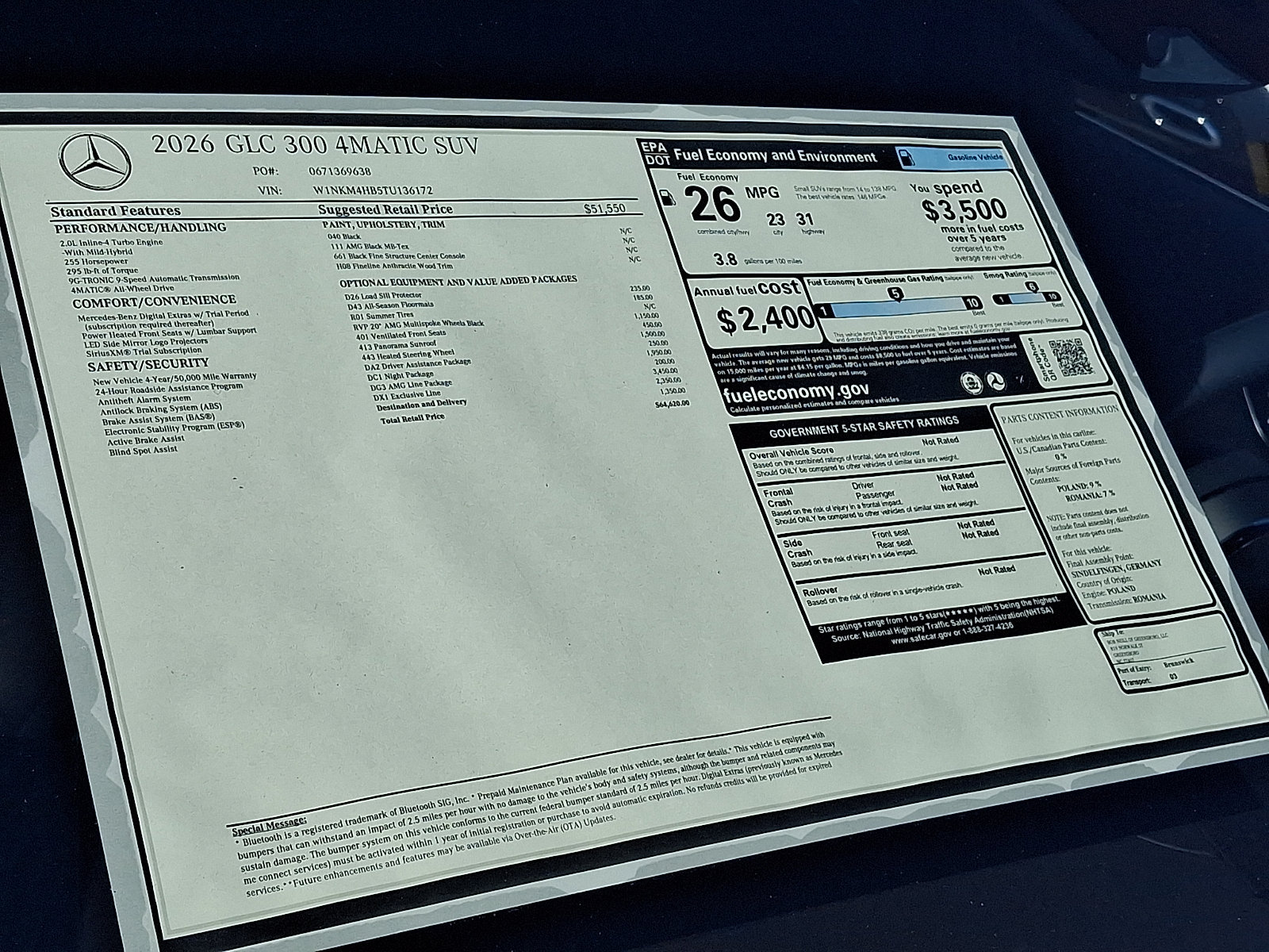 New 2026 Mercedes-Benz GLC 300 4MATIC image 18