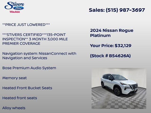Used 2024 Nissan Rogue Platinum AWD/4WD image 8
