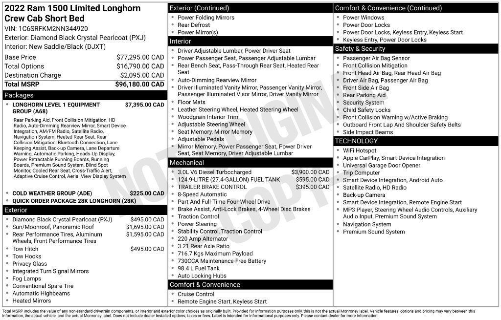 Used 2022 RAM 1500 Limited AWD/4WD image 2