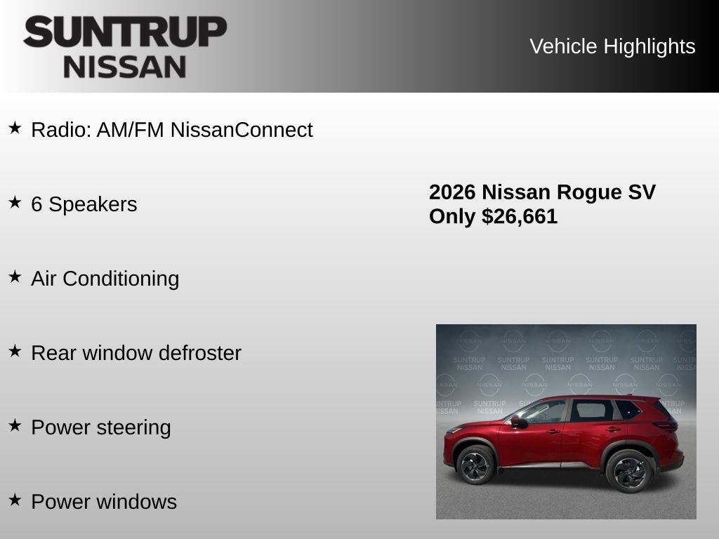 Used 2026 Nissan Rogue SV AWD/4WD image 8