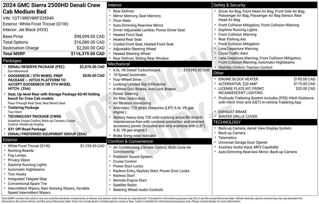 Used 2024 GMC Sierra 2500 Denali w/ Denali Reserve Package AWD/4WD image 2