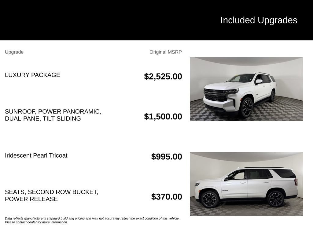 Used 2022 Chevrolet Tahoe RST w/ Luxury Package AWD/4WD image 6