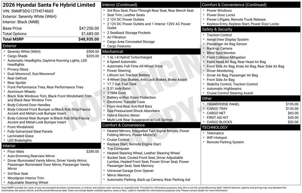 New 2026 Hyundai Santa Fe Limited image 42