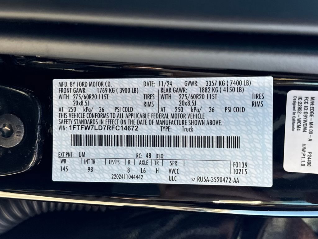 Used 2024 Ford F150 Platinum w/ Equipment Group 702A High AWD/4WD image 29