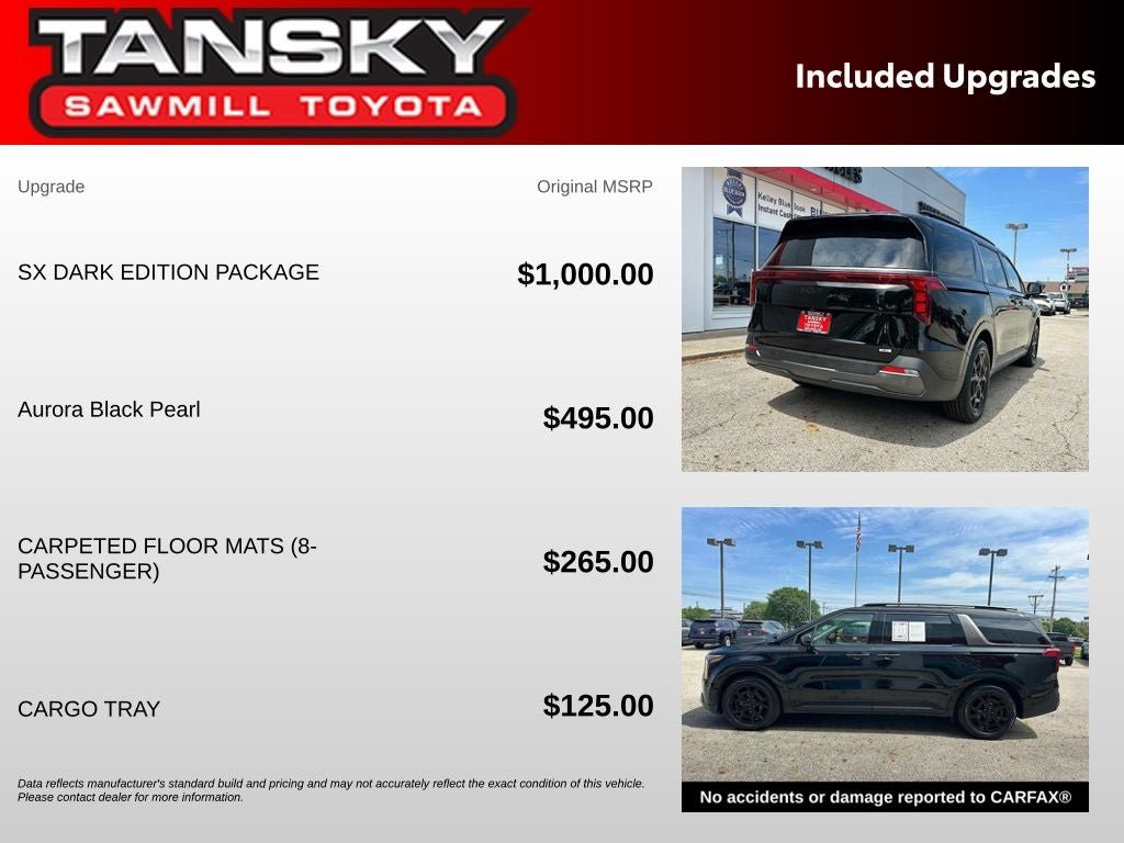 Used 2025 Kia Carnival SX w/ SX Dark Edition Package FWD image 32