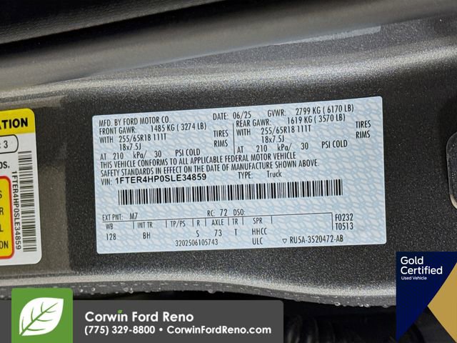 Certified 2025 Ford Ranger XLT image 34