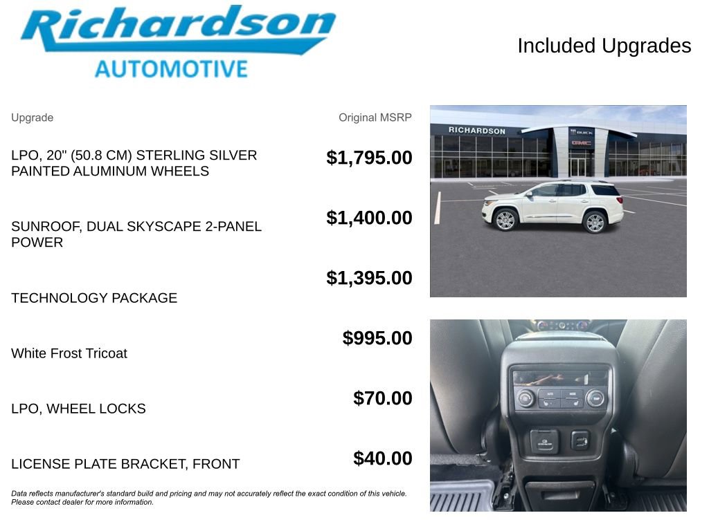 Used 2018 GMC Acadia Denali w/ Technology Package AWD/4WD image 6