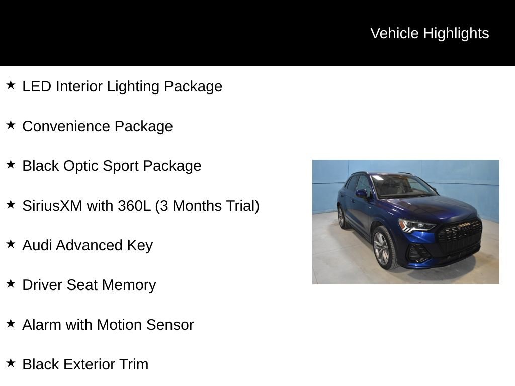 Certified 2025 Audi Q3 2.0T Premium w/ Convenience Package image 36