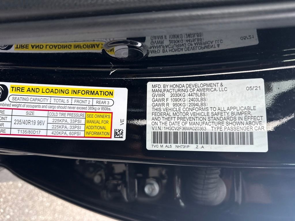 Used 2021 Honda Accord Sport image 29