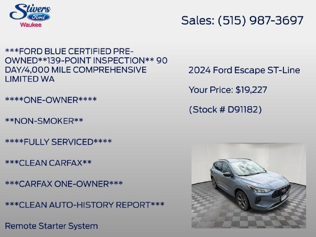 Used 2024 Ford Escape ST-Line AWD/4WD image 16