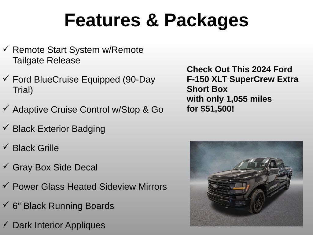 Certified 2024 Ford F150 XLT w/ Equipment Group 302A MID AWD/4WD image 8