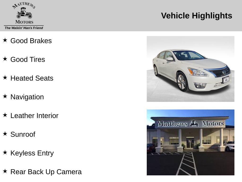 Used 2014 Nissan Altima 2.5 SL w/ Technology Package FWD image 11