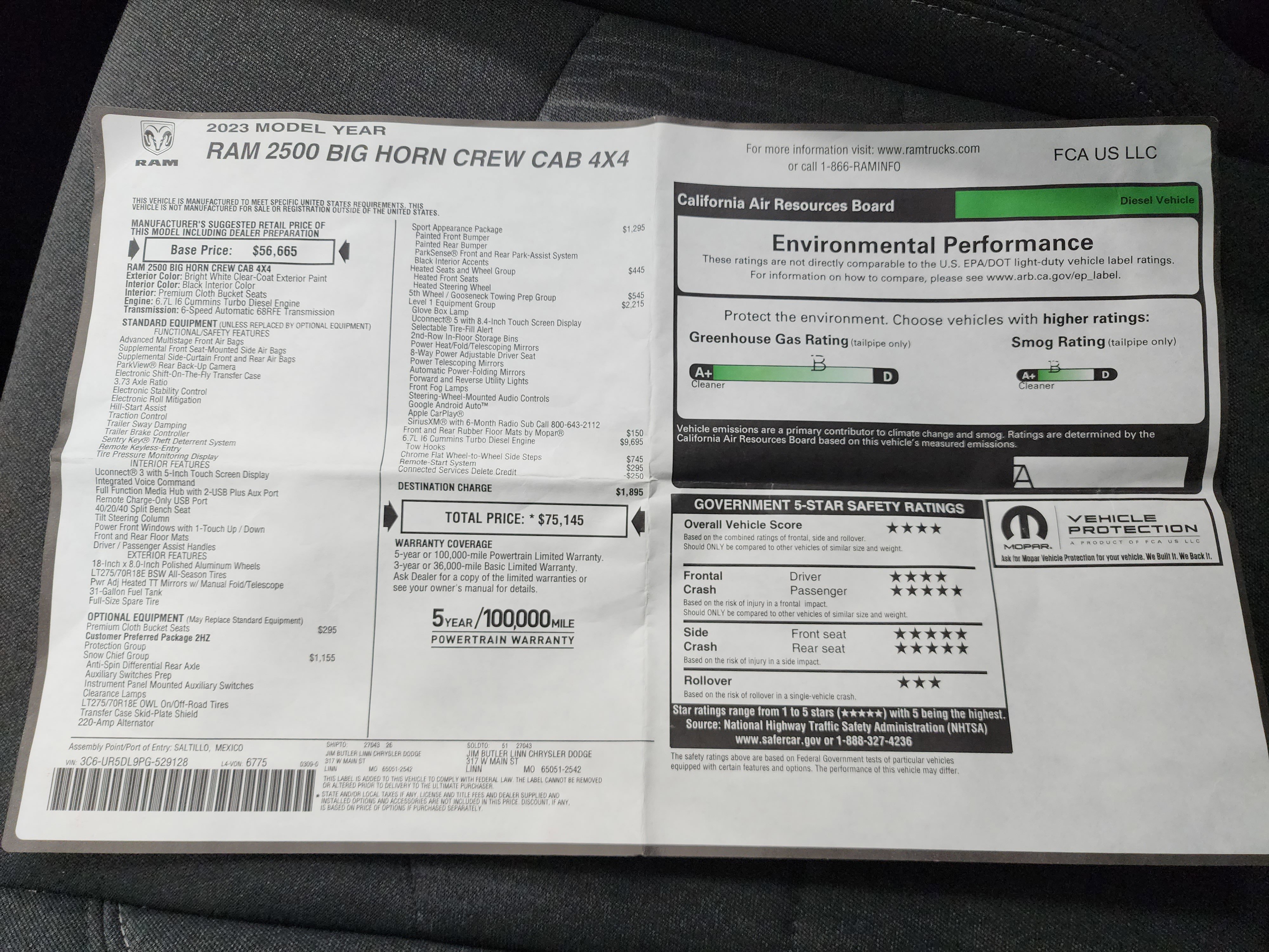 Used 2023 RAM 2500 Big Horn w/ Level 1 Equipment Group image 43