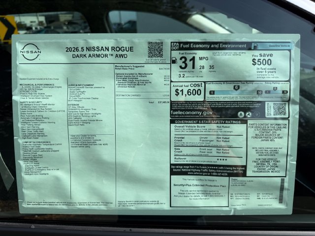 New 2026 Nissan Rogue Dark Armor AWD/4WD image 30