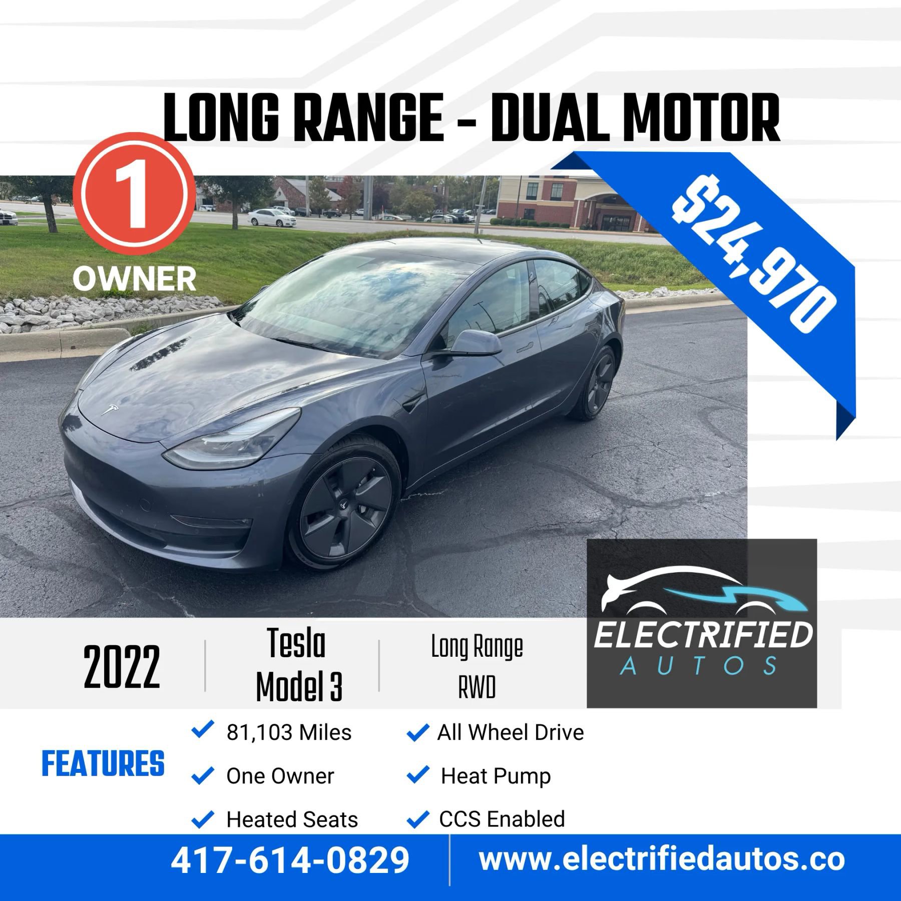 Used 2022 Tesla Model 3 Long Range image 1