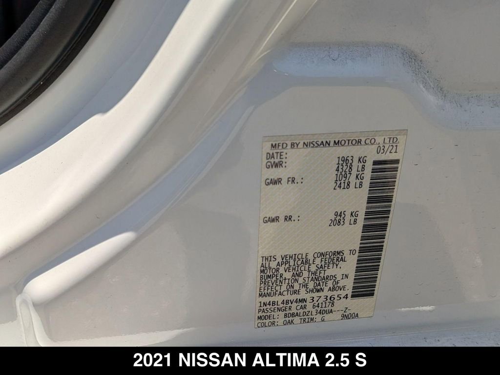 Used 2021 Nissan Altima 2.5 S FWD image 23