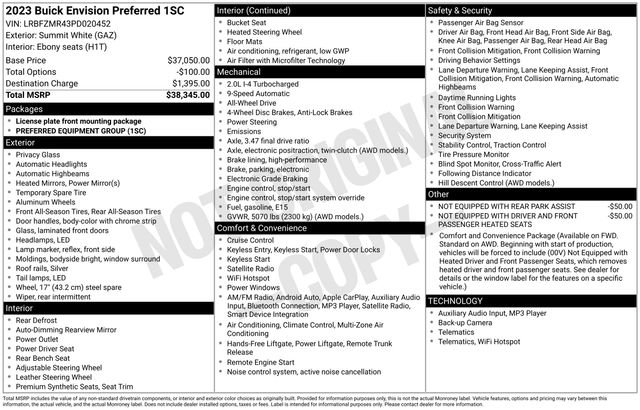 Used 2023 Buick Envision Preferred image 19