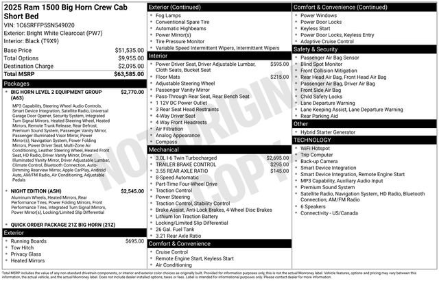 Used 2025 RAM 1500 Big Horn AWD/4WD image 11
