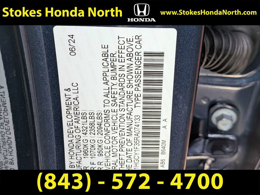 Certified 2024 Honda Accord EX image 7