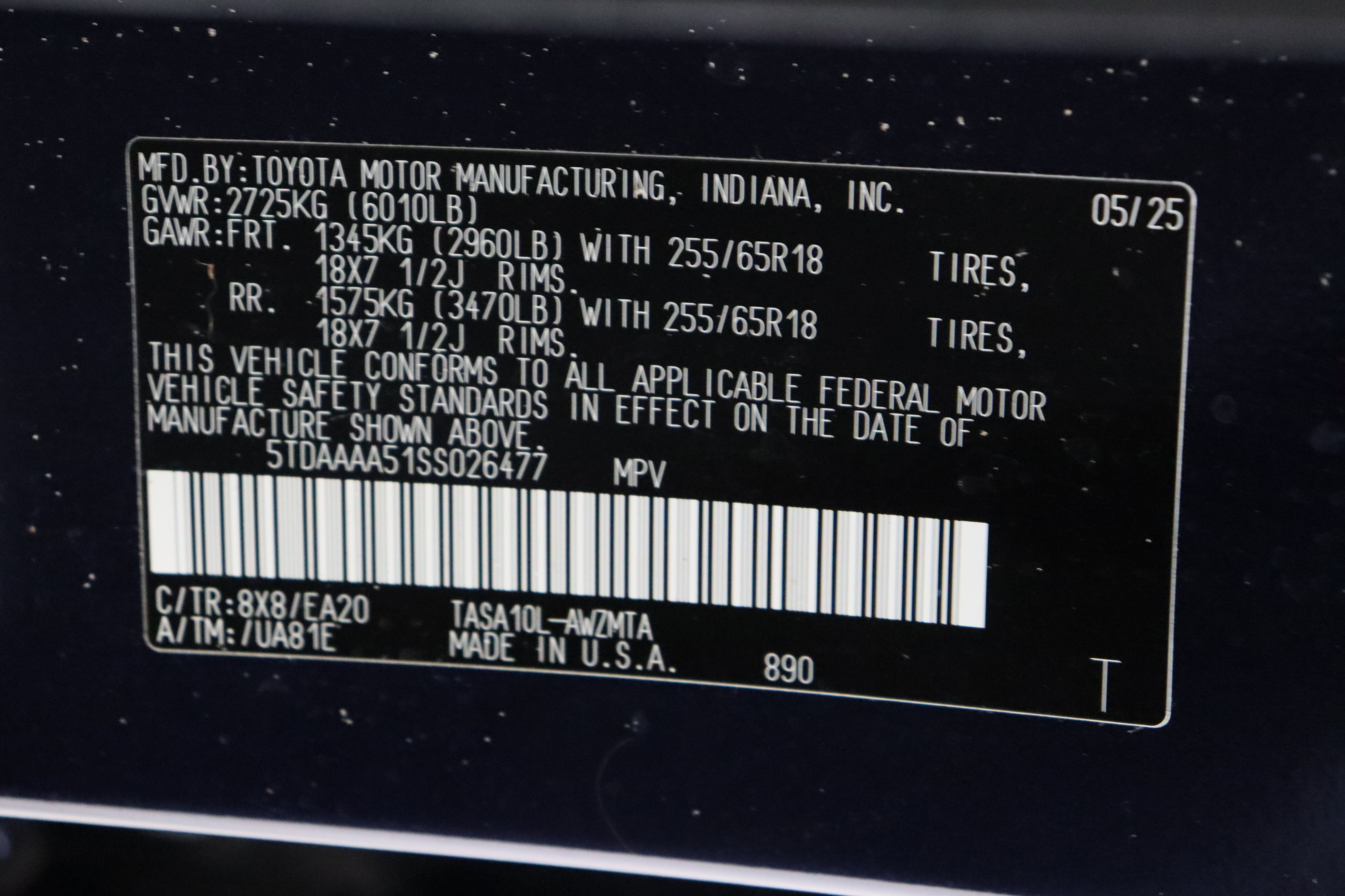 Certified 2025 Toyota Grand Highlander FWD image 44