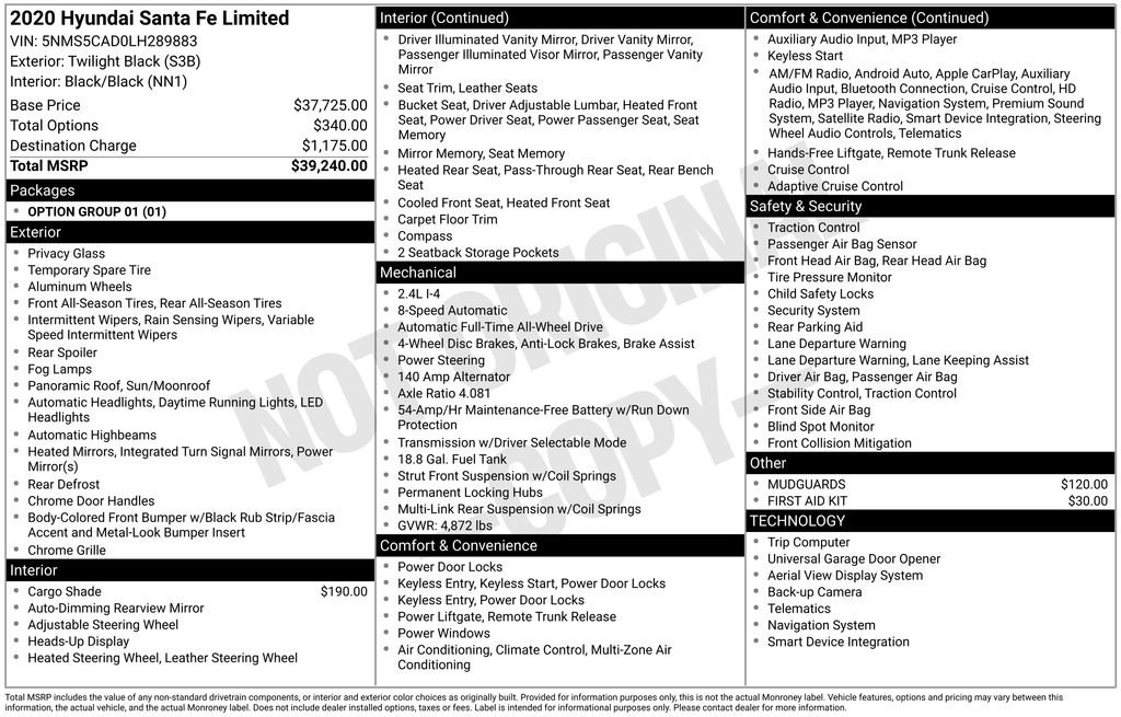 Used 2020 Hyundai Santa Fe Limited image 12