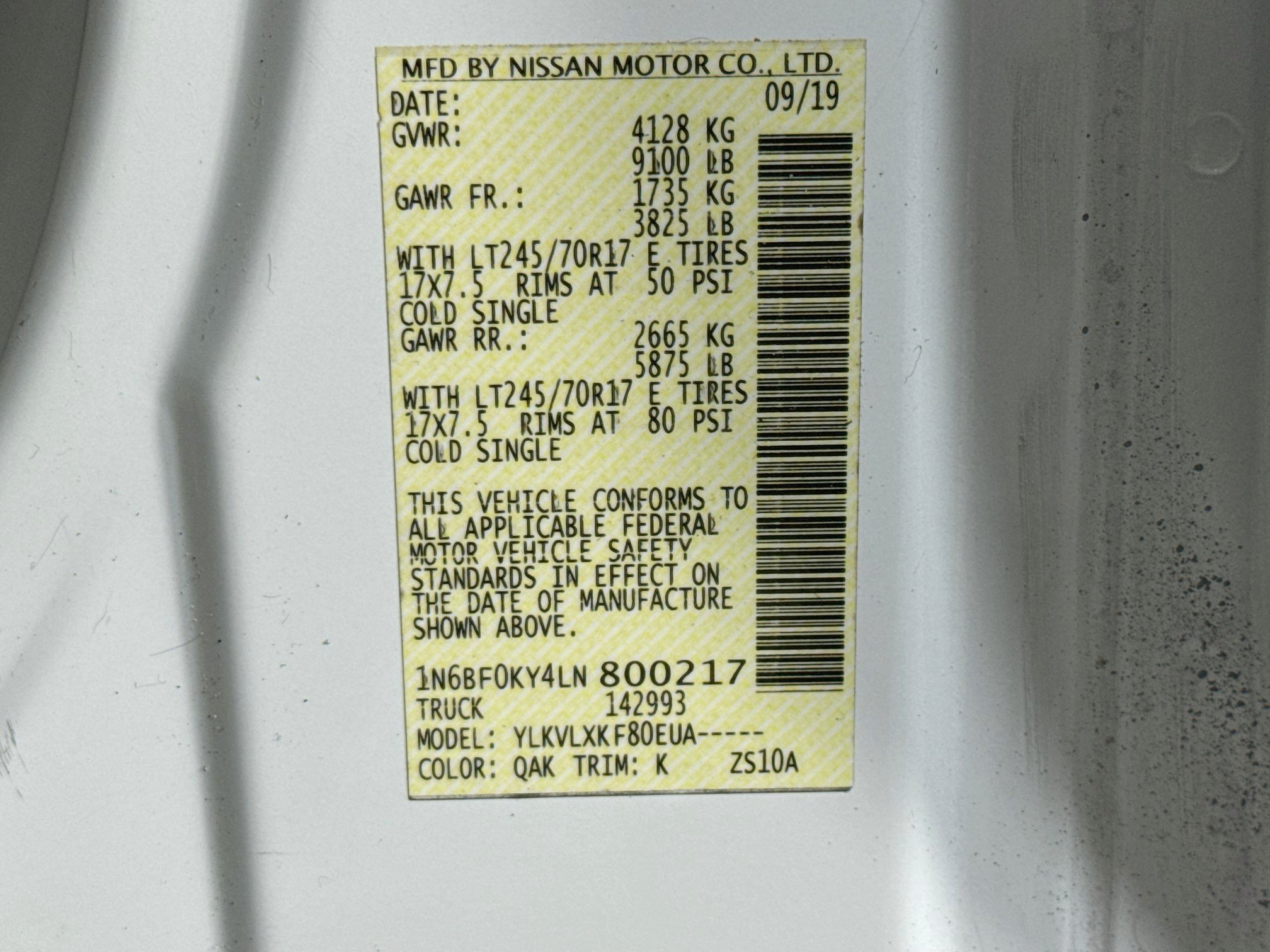 Used 2020 Nissan NV 2500 SV RWD image 37