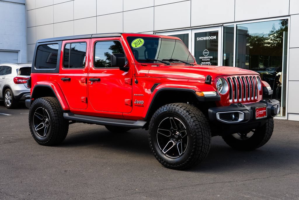 Used 2018 Jeep Wrangler Unlimited Sahara AWD/4WD image 1