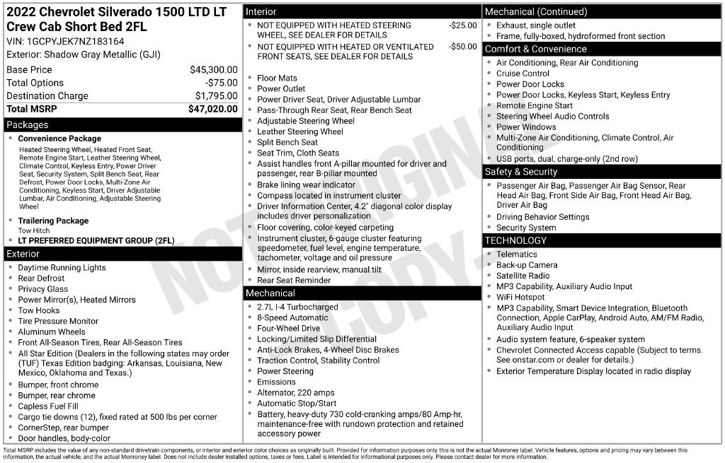 Used 2022 Chevrolet Silverado 1500 LT AWD/4WD image 29