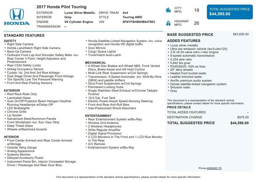 Used 2017 Honda Pilot Touring image 40