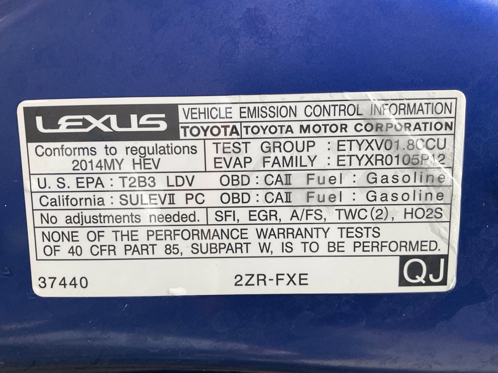 Used 2014 Lexus CT 200h w/ F Sport w/Nuluxe Interior FWD image 13