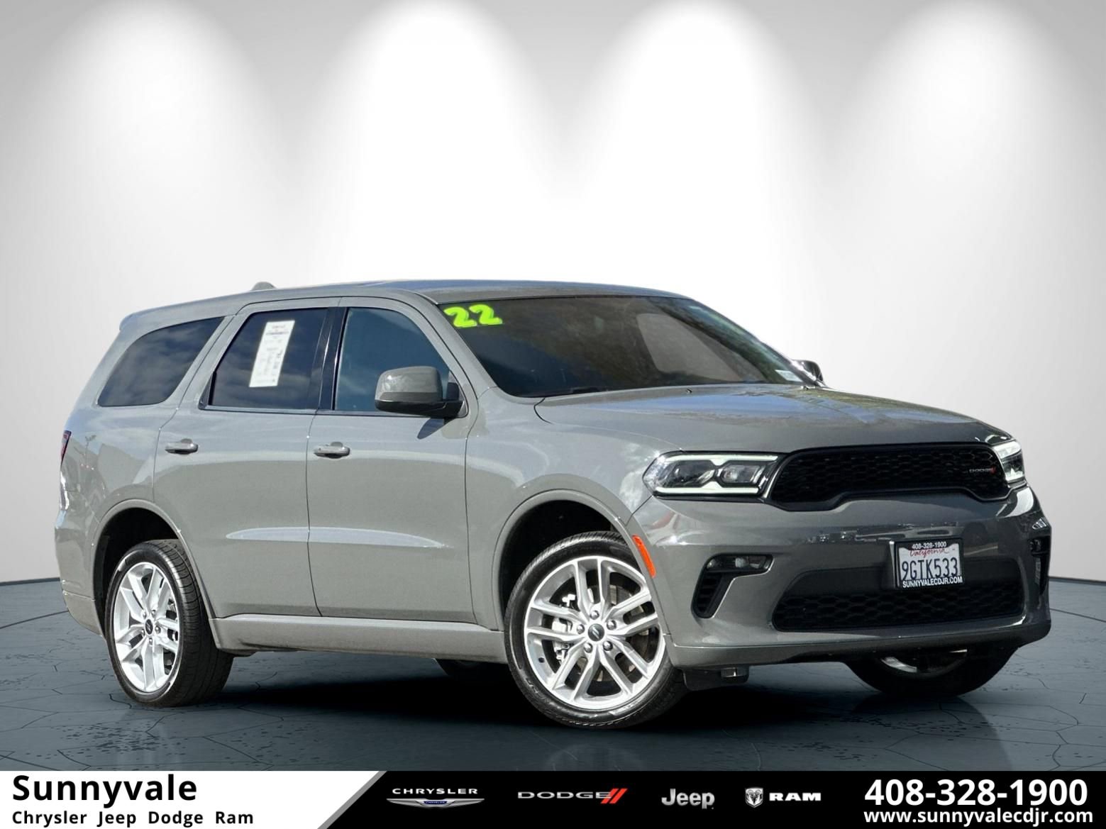 Certified 2022 Dodge Durango GT w/ Trailer Tow Group IV AWD/4WD image 1