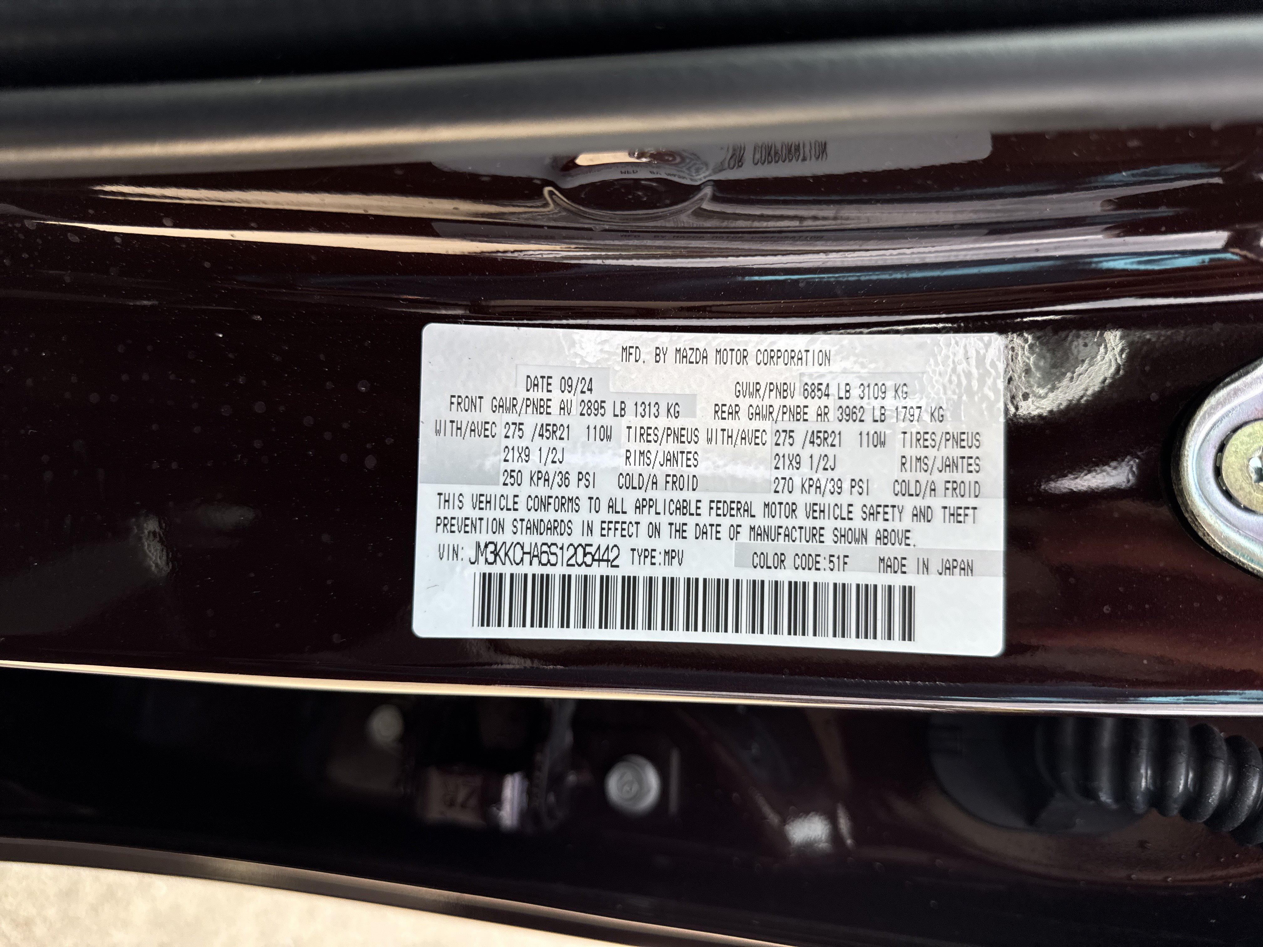 Used 2025 MAZDA CX-90 Plug-In Hybrid w/Premium Sport AWD/4WD image 37