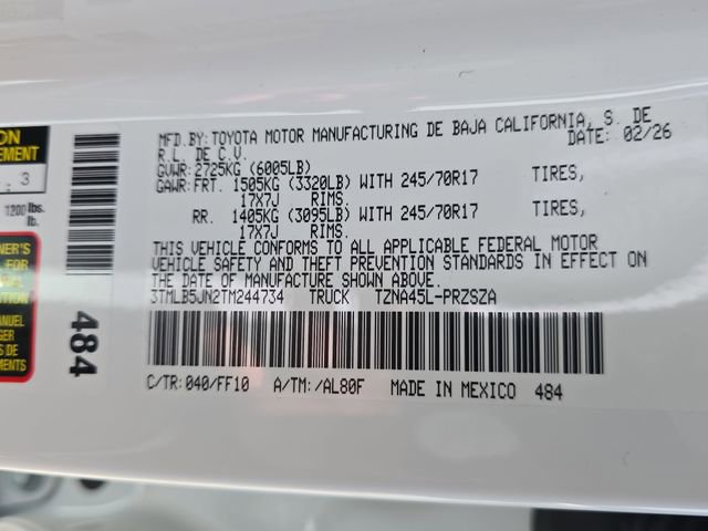 New 2026 Toyota Tacoma SR5 image 34