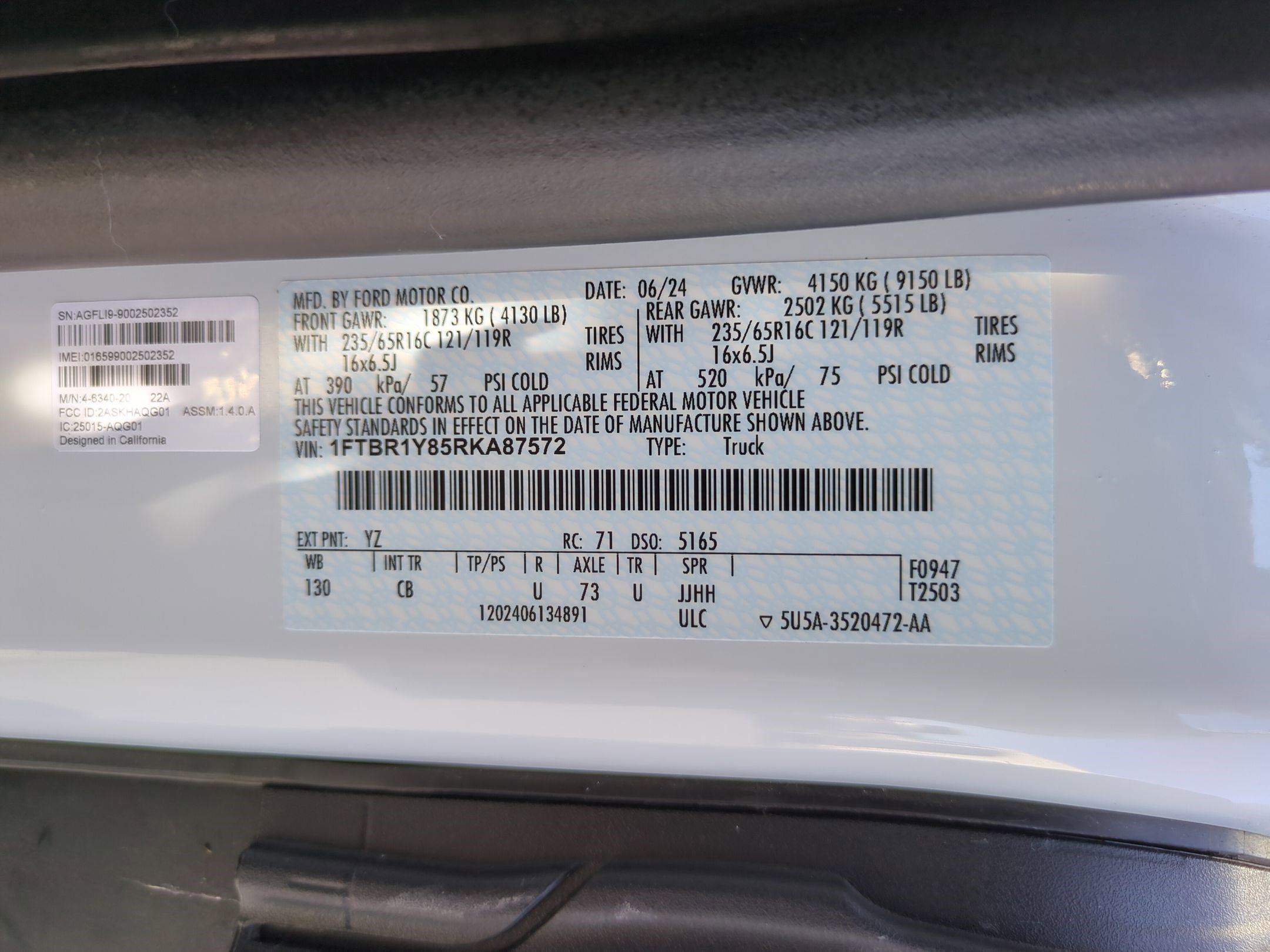 Used 2024 Ford Transit 250 Low Roof w/ Exterior Upgrade Package image 31