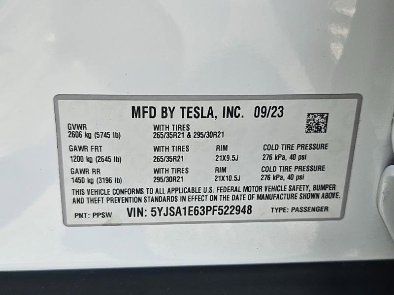 Used 2023 Tesla Model S Plaid AWD/4WD image 37